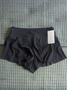 Athleta Black Swim Skort with Built-In Shorts